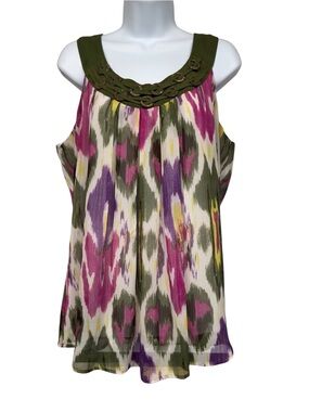 Zac & Rachel 1X sleeveless blouse